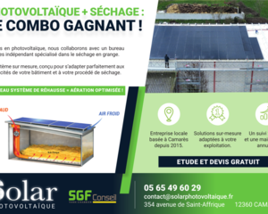 Photovoltaïque + séchage : le combo gagnant !