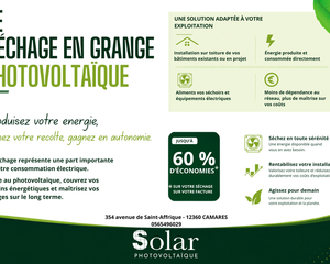 Produisez votre propre énergie, alimentez vos séchoirs et équipements électriques, et gagnez en autonomie sur votre exploitation.