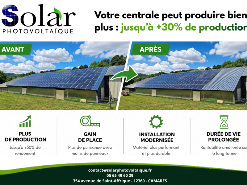 Repowering photovoltaique